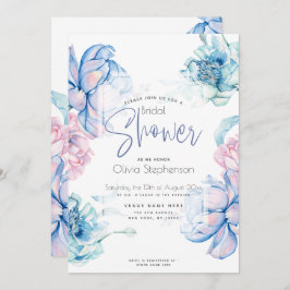 Invitación Boda | Cielos azules y peonetas rosadas de búfalo