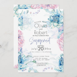 Invitación Boda | Cielos azules y peonetas rosadas de búfalo