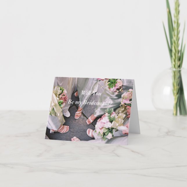 Invitación Boda Circle-Be my Bridesmaid (Anverso)