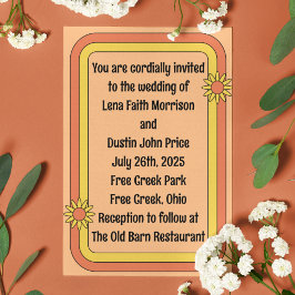 Invitación Boda Citrus Sixties