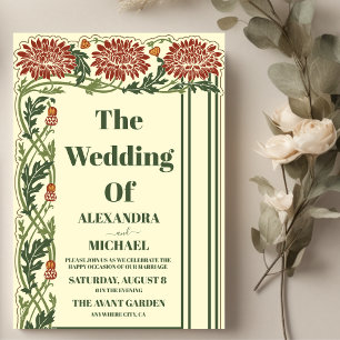 Invitación Boda Clásica Art Nouveau