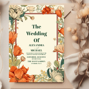 Invitación Boda Clásica Art Nouveau