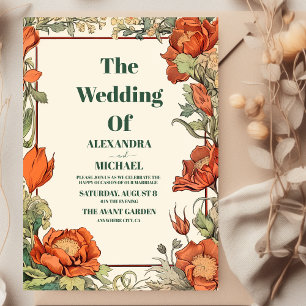 Invitación Boda Clásica Art Nouveau