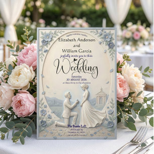 Invitación Boda Clásica de Propuesta Romántica
