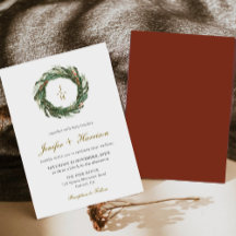 Boda Clásica de Vegetación de Pino Invernal
