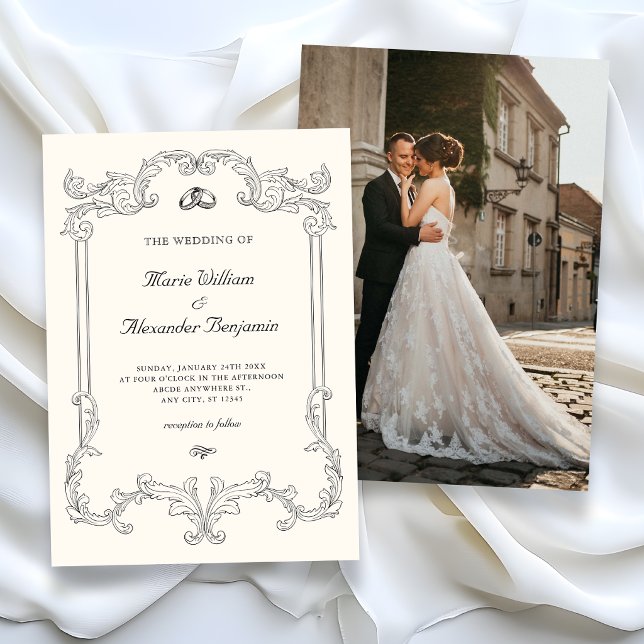 Invitación Boda clásica elegante (Subido por el creador)