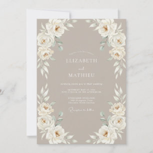Invitación Boda Clásica Elegante Fawn