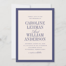 Invitación Boda clásica elegante púrpura