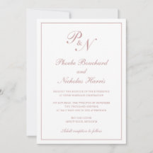 Boda Clásica Elegante Rosa