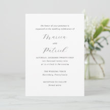 Boda clásica en blanco y negro elegante