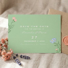 Invitación Boda Clásica Retro Floral Boho Groovy Negrita
