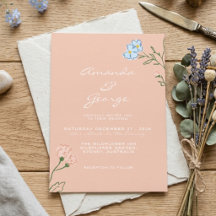 Boda Clásica Retro Floral Groovy Boho