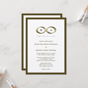 Invitación Boda Clásico de Cláusula de Mano Infinity de Champ