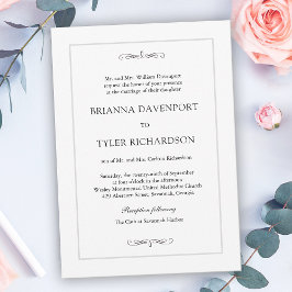 Invitación Boda clásico de elegancia simple