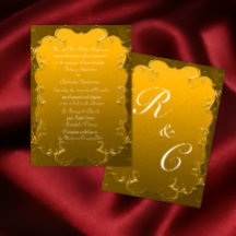 Boda clásico de la elegancia dorada