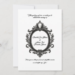 Invitación Boda clásico Elegancia, Escudo Regal,