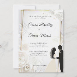 Invitación Boda clásico elegante,