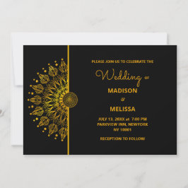 Invitación Boda clásico elegante de Mandala