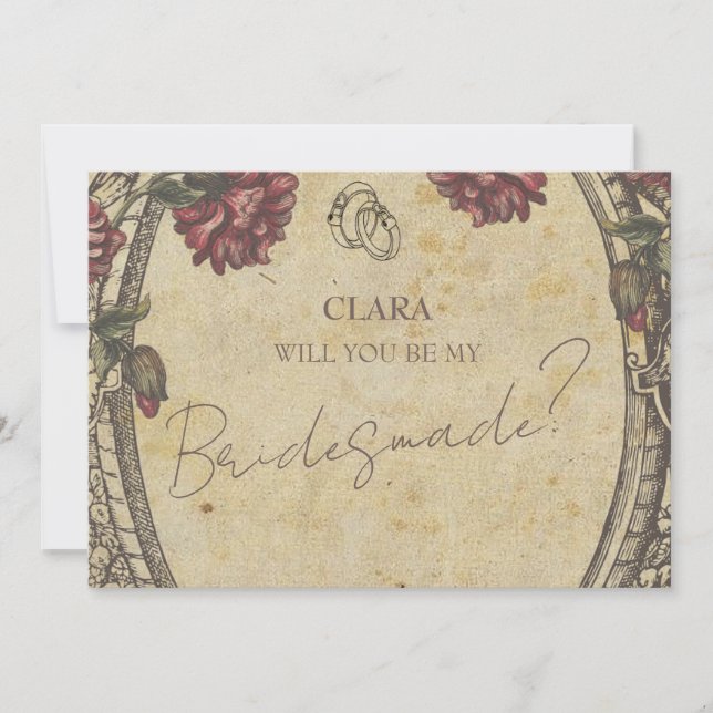 Invitación Boda clásico marrón Invitatia Bridesmade (Anverso)