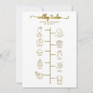 Invitación Boda Cocktail Itinerario - Bienvenida Boda Icono