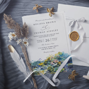 Invitación Boda Código QR Playa Arrecife de Coral Peces Tropi