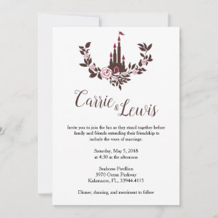 Invitación Boda Colección Castillo Cuento de Hadas