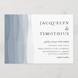 Invitación Boda color azul naranja