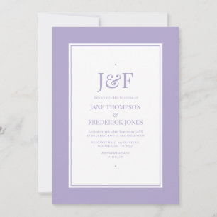Invitación Boda Color Lavanda Digital