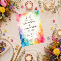 Boda Colorida con Acuarela