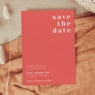 Invitación Boda colorida salva la fecha