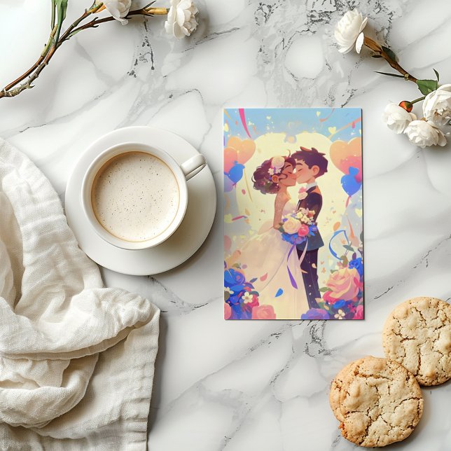 Invitación Boda colorido de Anime Couple (Subido por el creador)