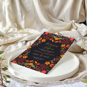Invitación Boda colorido de la Fiesta de la Boda de Floral Ne