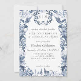 Invitación Boda colorido de la flor silvestre de la pradera d