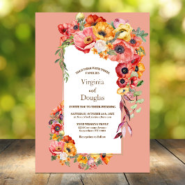 Invitación Boda Colorous Poppies