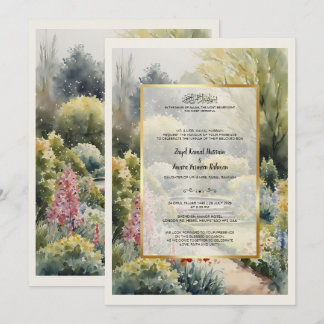 Invitación Boda con acuarela personalizada de Shendish Manor