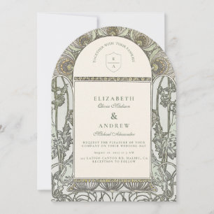 Invitación Boda con Arco Botánico Europeo