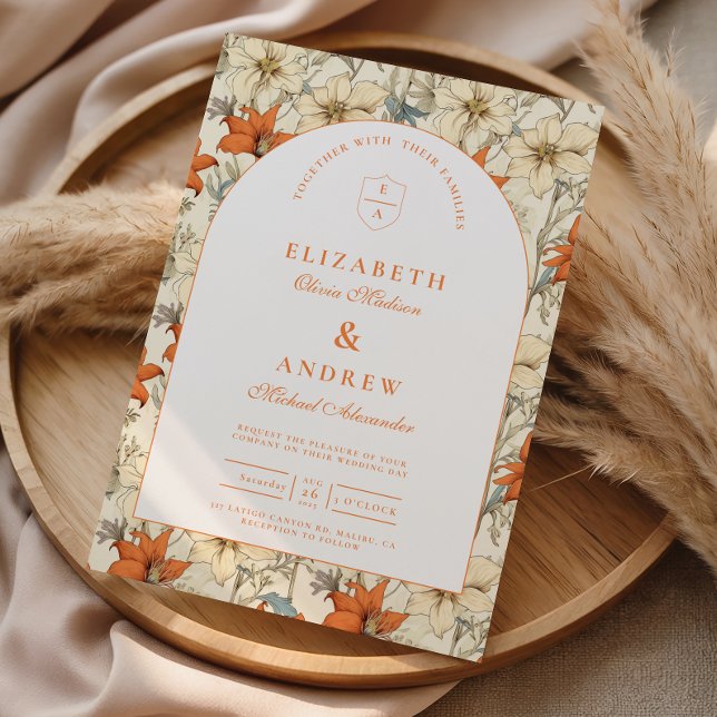Invitación Boda con Arco Floral de Otoño (Subido por el creador)