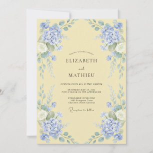 Invitación Boda con Arco Floral de Vinca Menor