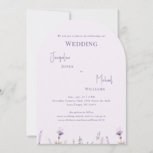Invitación Boda con arcos florales de Lavender