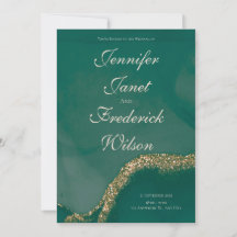 Boda con Brillo Verde de Tinta de Alcohol