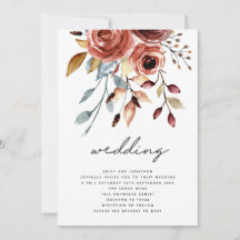 Boda con código QR de flores de terracota rústica