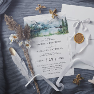 Invitación Boda con Código QR de Presupuesto de Árbol del Bos