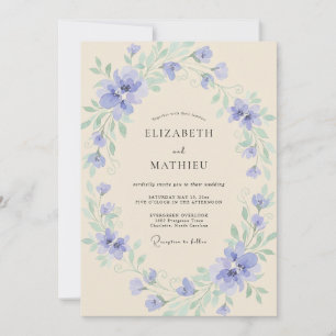 Invitación Boda con Crema de Flor de Vinca