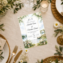 Boda con elegancia de jardín romántico junto al la