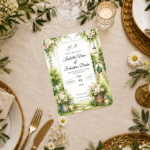 Boda con elegancia de jardín secreto romántico