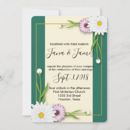 Invitación Boda con encanto de moda moderna