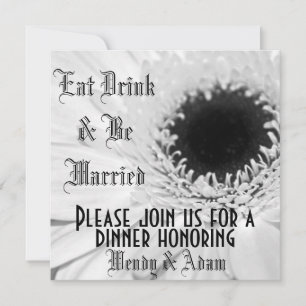 Invitación Boda con Estilo Floral Blanco