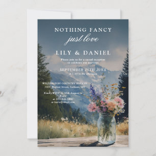 Invitación Boda con Florero de Mason en la Montaña de Elopeme