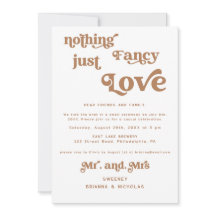 Boda con Foto de Elopement Retro Terracota