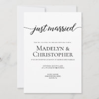 Boda con fotos solo de recepción Recién casados